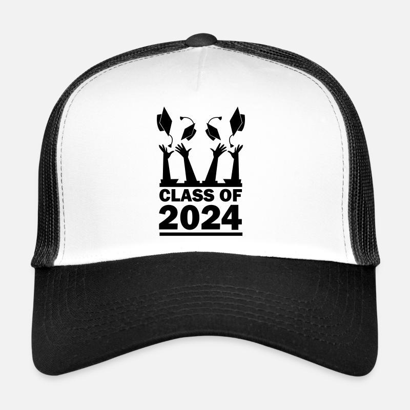 class of 2024 - Trucker Cap - white/black