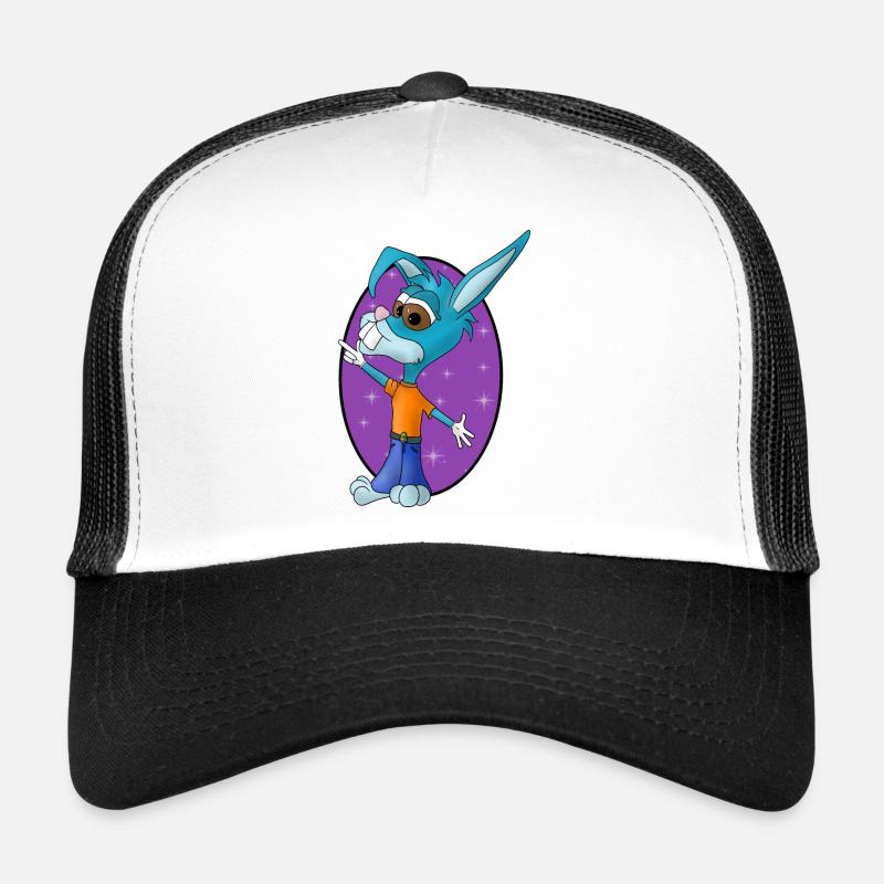 Lustiger kleiner Osterhase - Trucker Cap - Weiß/Schwarz