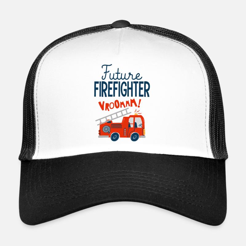 futur pompier camion de pompiers Casquette trucker 