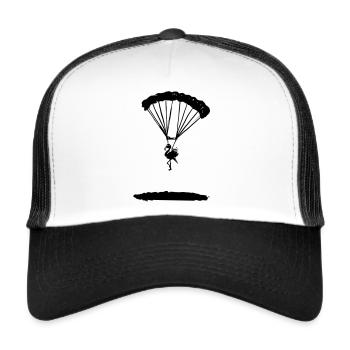 TRANSPORTER Flamingo Clan - Trucker Cap - white/black - Front