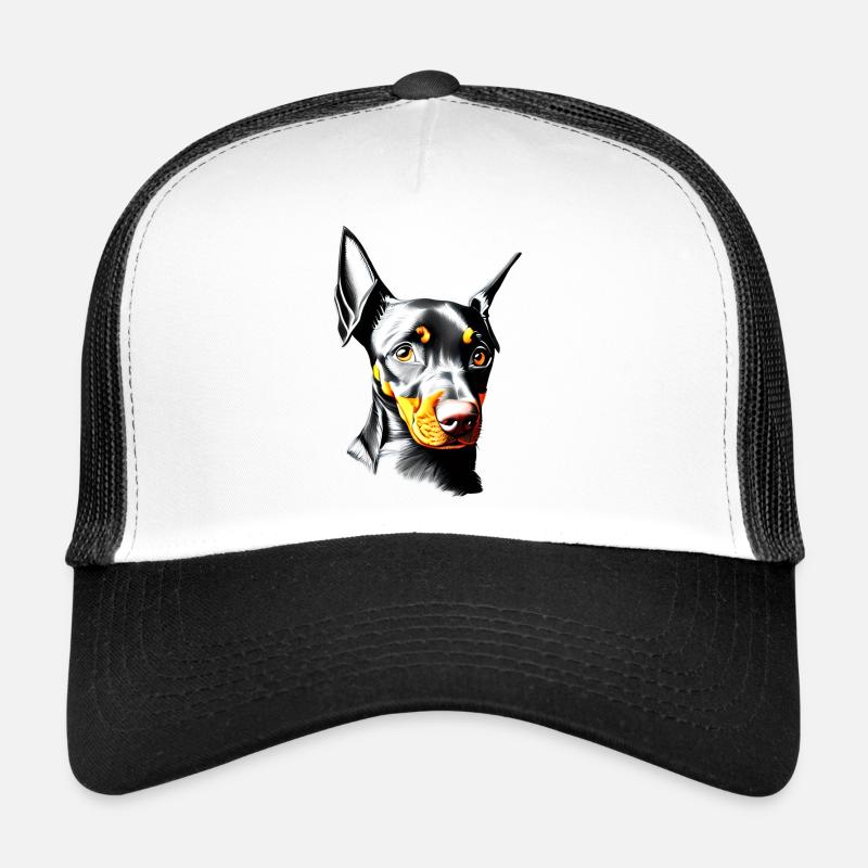 Doberman Doberman chiot chien Doberman dresseur Casquette trucker 