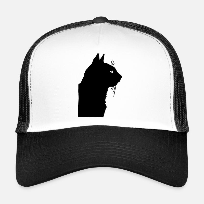 Schwarze Katze Trucker Cap