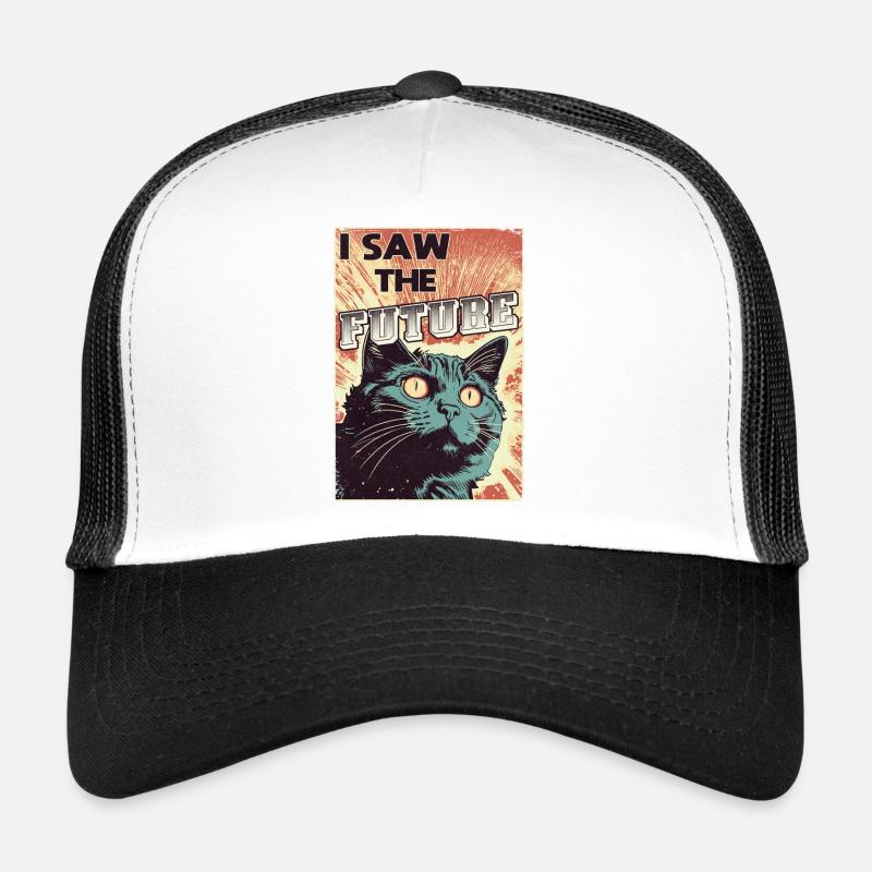I saw the FUTURE - Trucker Cap - white/black