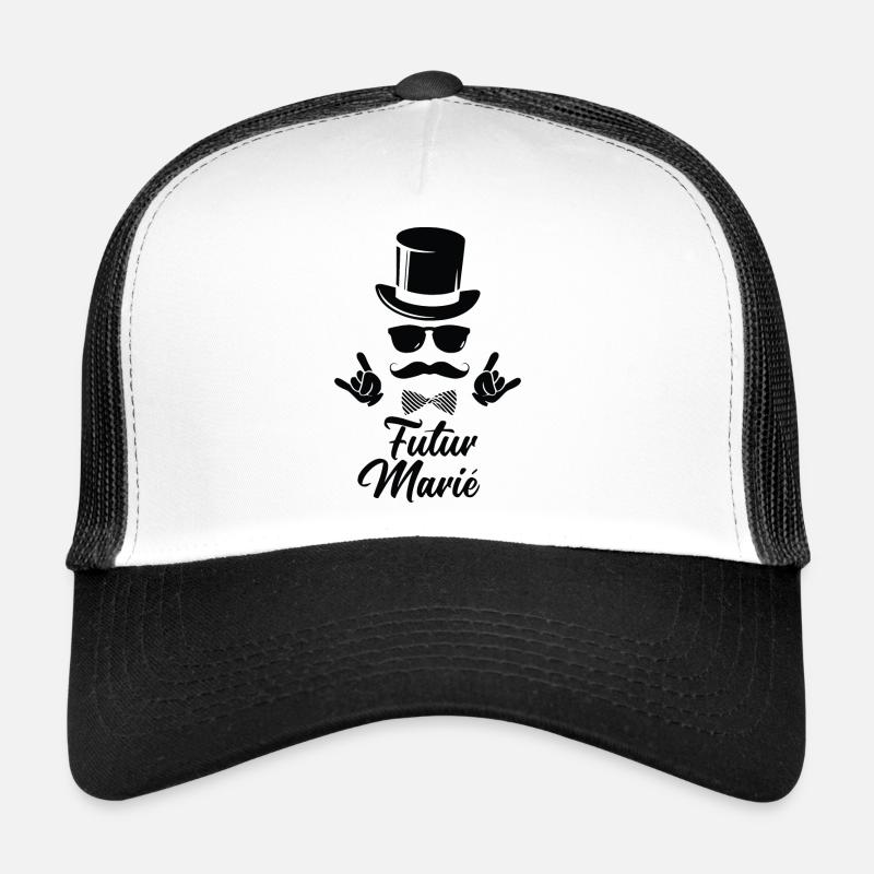 C'est Mon EVG - Enterrement de vie de garçon EVG - Casquette trucker  - blanc/noir