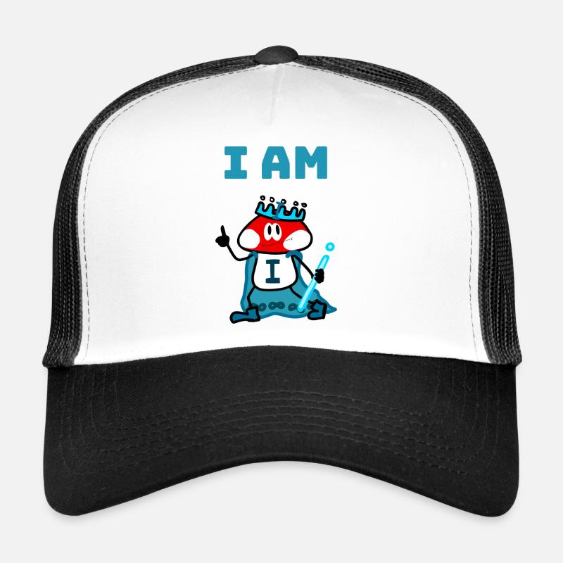 JE SUIS - Casquette trucker - blanc/noir