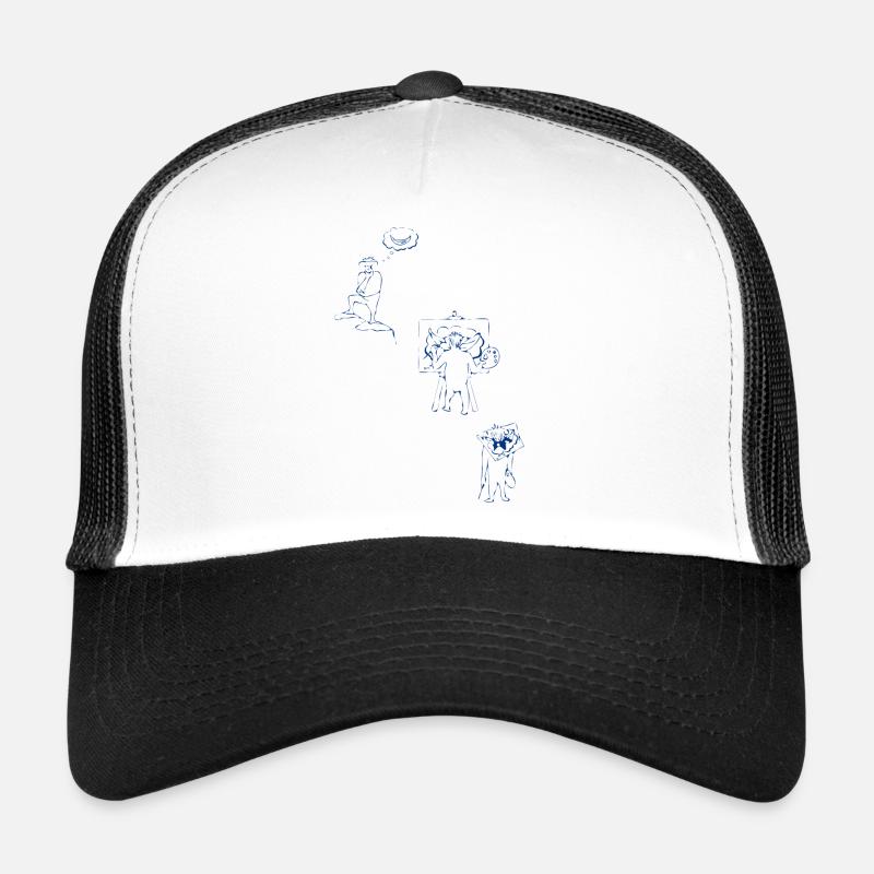 The painter - Trucker Cap - Weiß/Schwarz