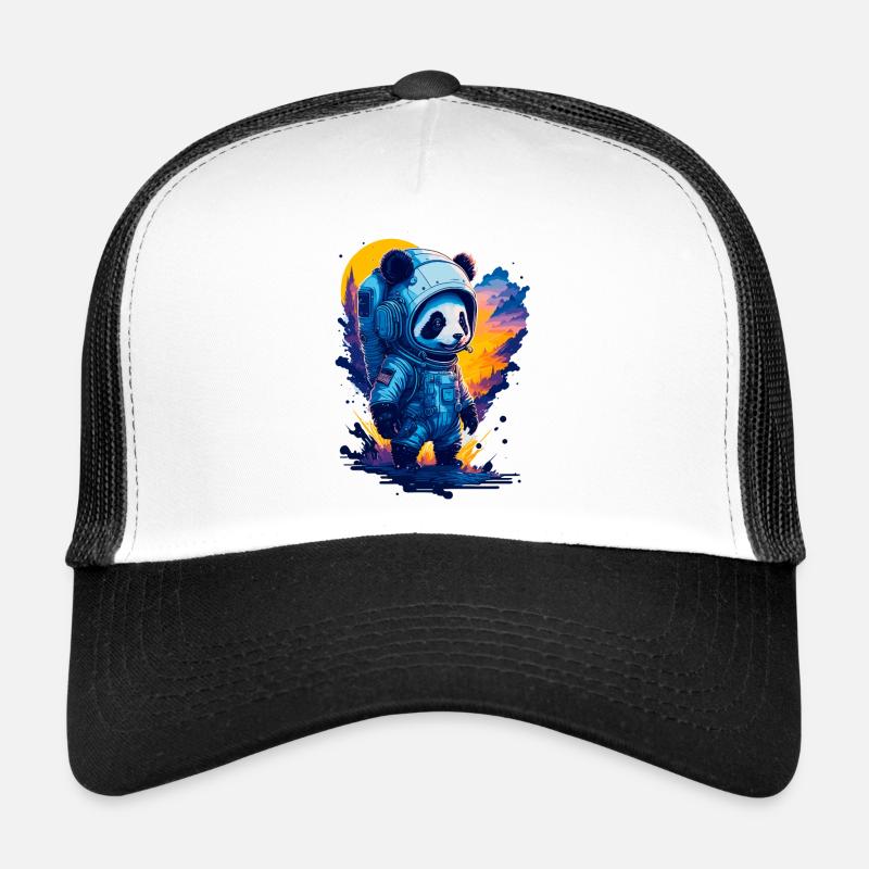 Cute Panda Astronaut Trucker Cap