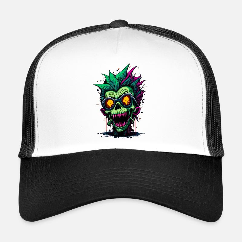 Zombie cool coloré Casquette trucker 