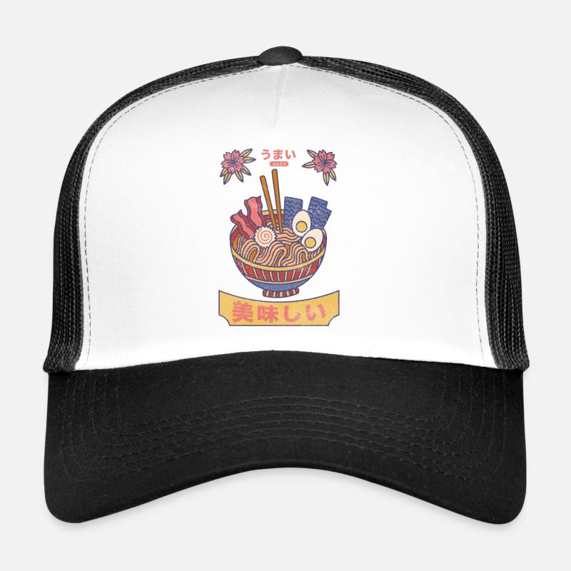 Ramen Love Graphic - Trucker Cap - white/black