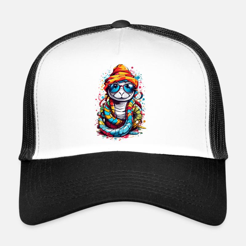 Cute colorful snake Trucker Cap