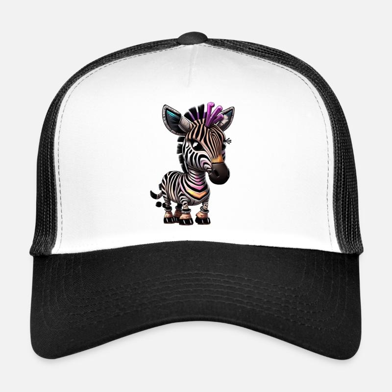 Zebra Robot Trucker Cap