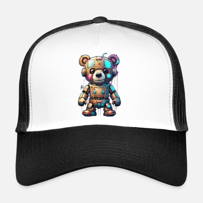 Roboter Bär Trucker Cap