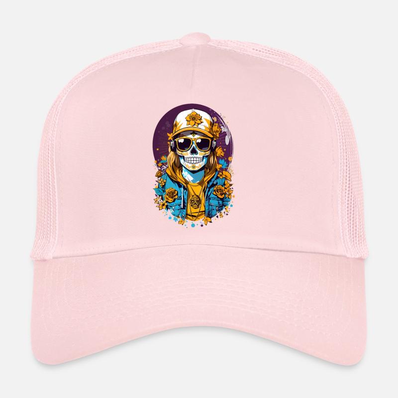 Sugar Skull Trucker Cap