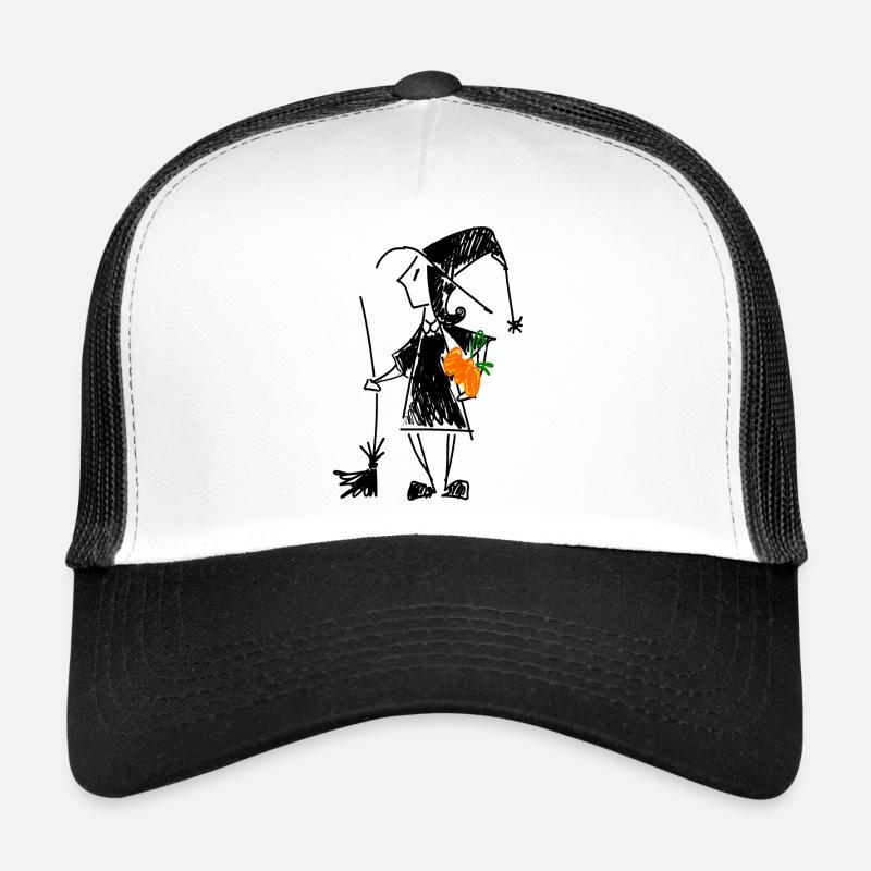 Petite sorcière - Casquette trucker  - blanc/noir