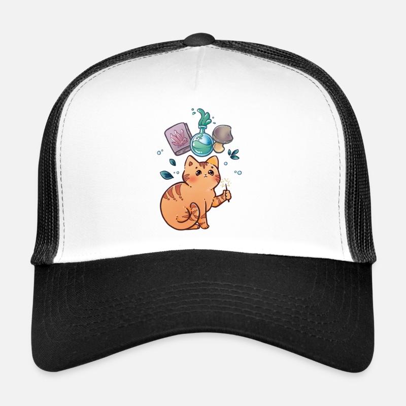 Kleine Magier Katze Trucker Cap
