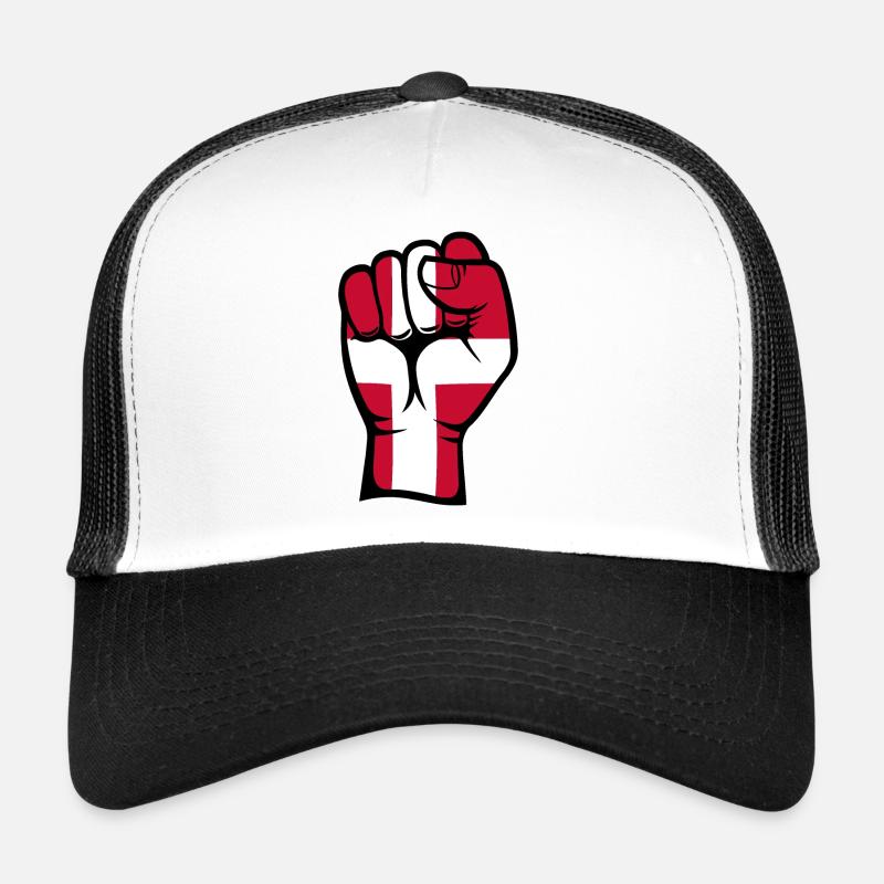Danemark Drapeau Poing Main Symbole Casquette trucker 