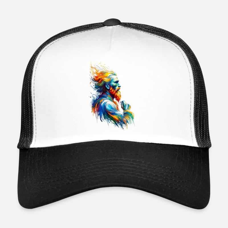 AI God by Vincent van Gogh Trucker Cap