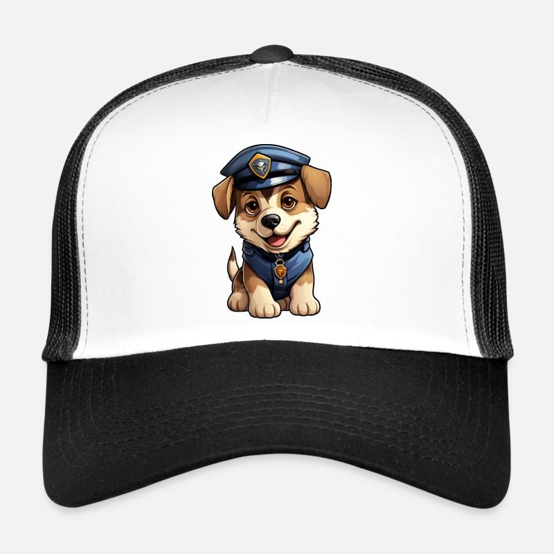 Dog Policewoman Trucker Cap