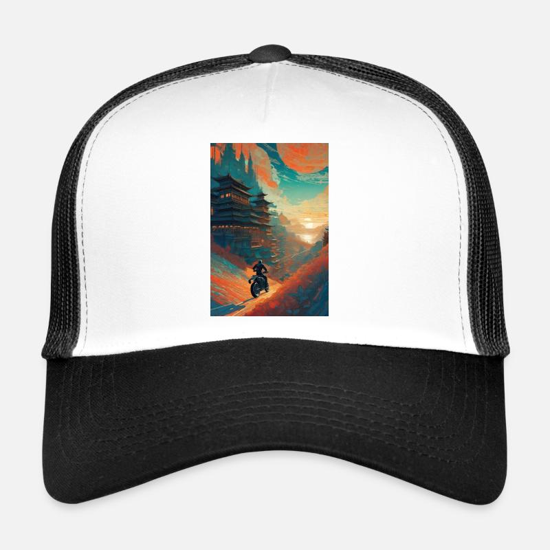 Motorrad Future Asia - Trucker Cap - Weiß/Schwarz