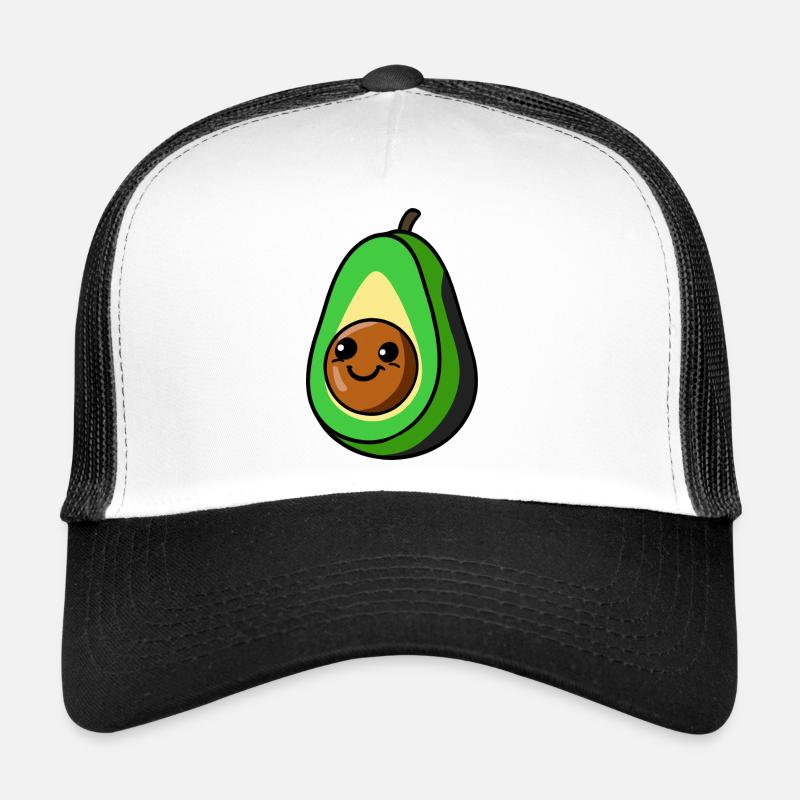 cute-cado - Trucker Cap - Weiß/Schwarz