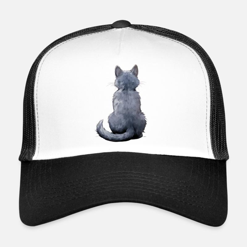 Russisch Blau - Trucker Cap - Weiß/Schwarz