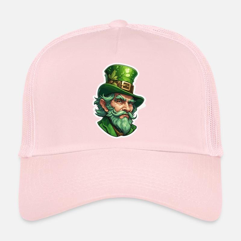 Leprechaun / Leprechaun / Vert / Gingembre / Irlande Casquette trucker 
