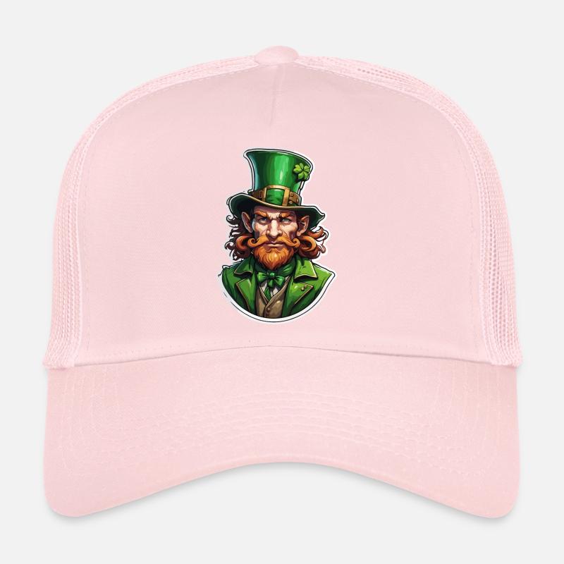 Leprechaun / Leprechaun / Vert / Gingembre / Irlande Casquette trucker 