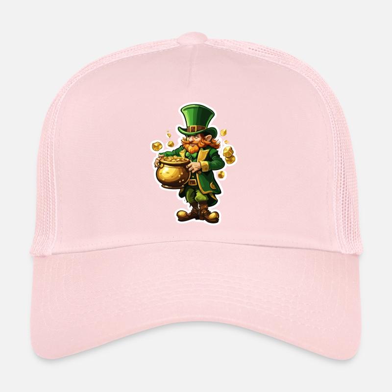Leprechaun / Leprechaun / Vert / Gingembre / Irlande Casquette trucker 