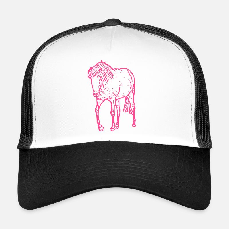 Cheval rose rose Casquette trucker 