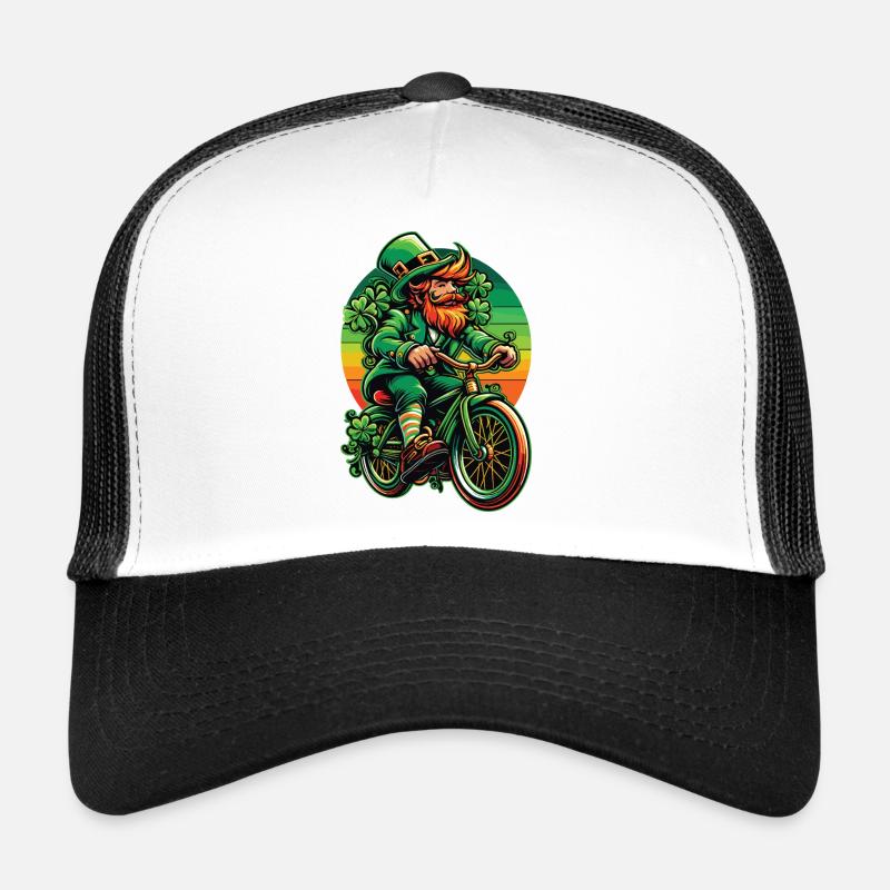 Conception de vélo lutin pour la Saint-Patrick Casquette trucker 