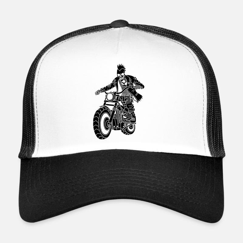 Le motard noir de l'enfer Casquette trucker 