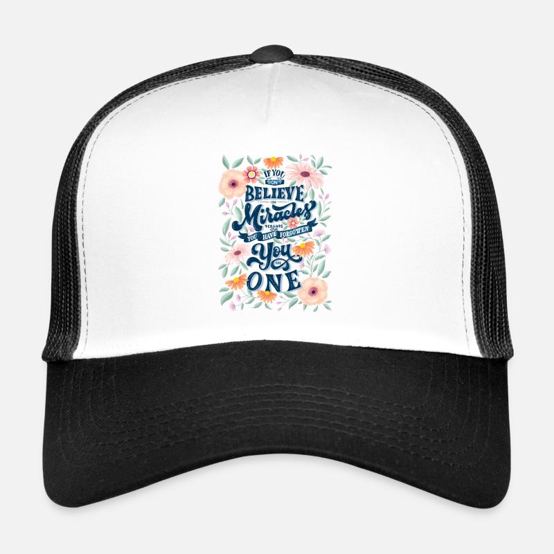 Du bist ein Wunder - Trucker Cap - Weiß/Schwarz