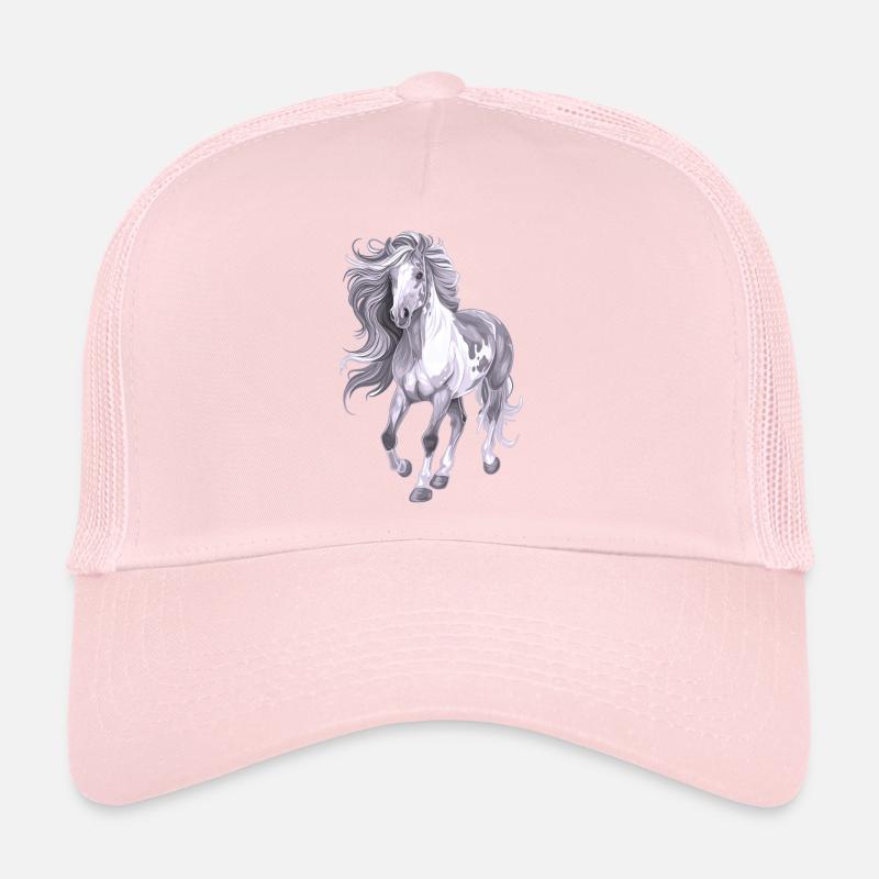 Pferd mit langer Mähne Trucker Cap