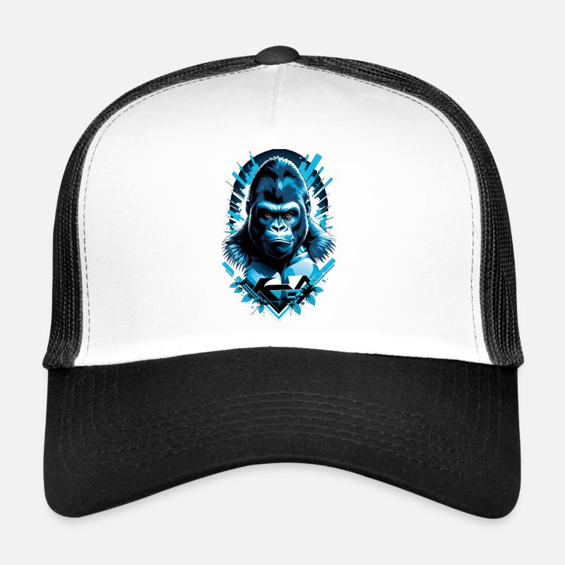 gorille avec chaine en or Casquette trucker 