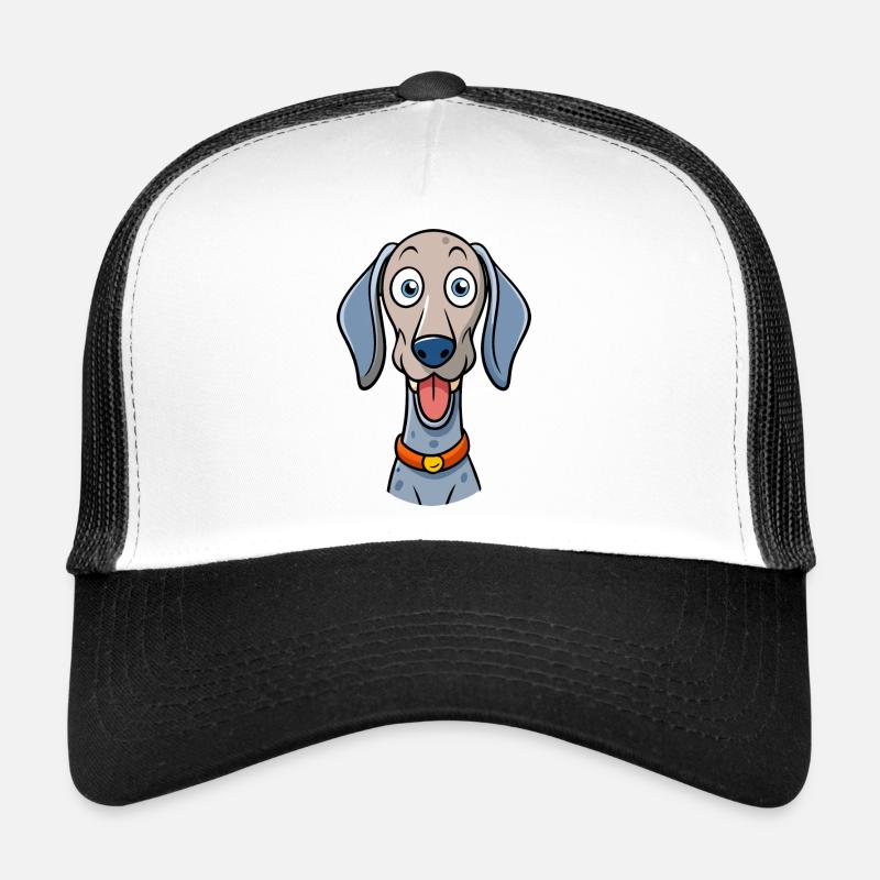 Alberner Weimaraner bettelt um Leckereien Trucker Cap