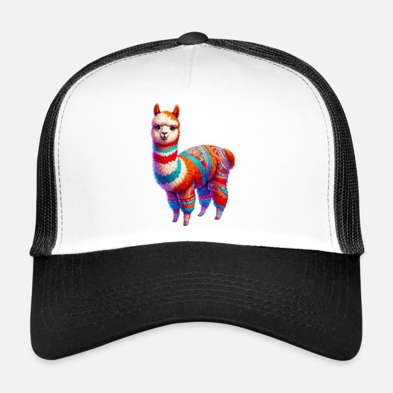 Alpaka - Trucker Cap - Weiß/Schwarz
