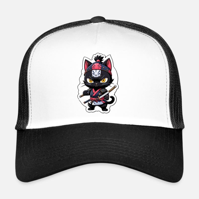 Ninja Katze - Samurai Kätzchen Trucker Cap