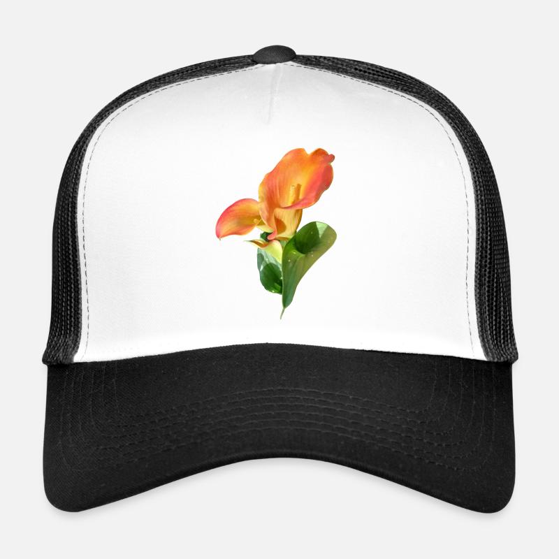 Orange Calla Blossom Magic Trucker Cap