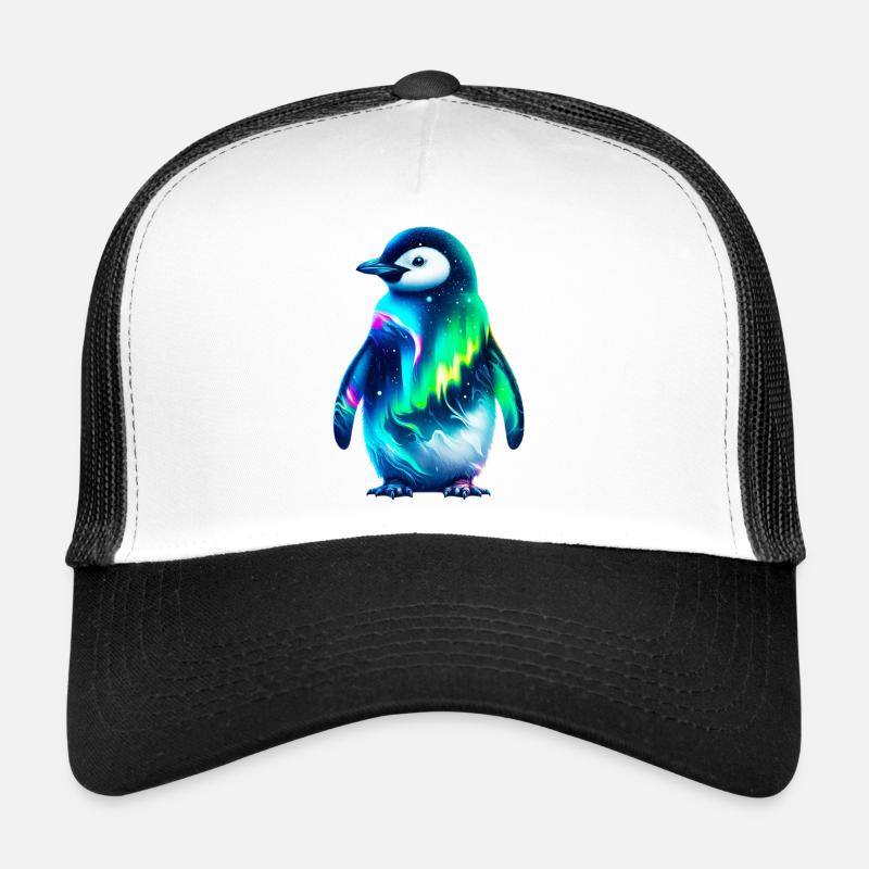 Aurora Borealis Pinguin Trucker Cap