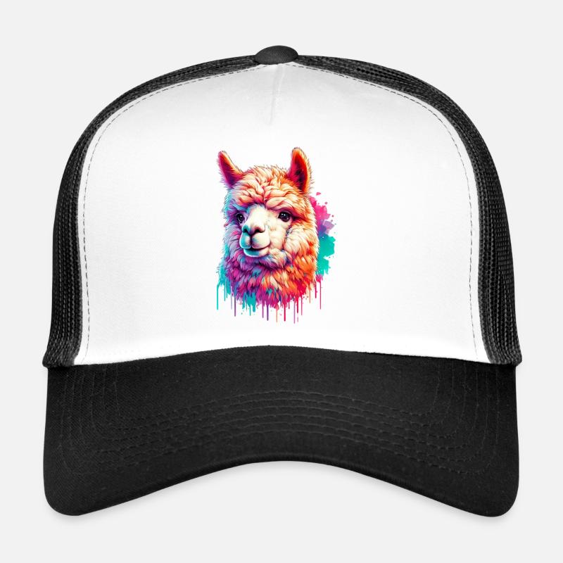 Alpaka - Trucker Cap - Weiß/Schwarz