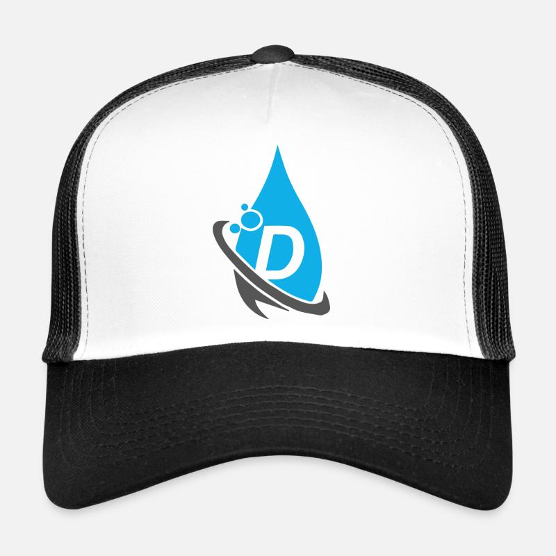d-tropfen - Trucker Cap - Weiß/Schwarz