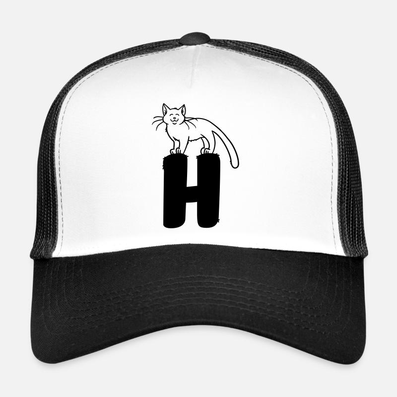 Katze Buchstabe H Trucker Cap