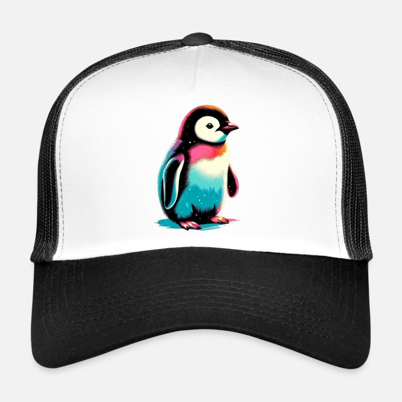Pinguin - Trucker Cap - Weiß/Schwarz