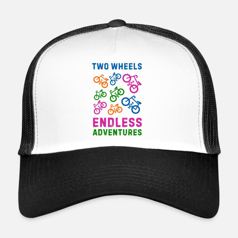 Fahrrad - Trucker Cap - Weiß/Schwarz