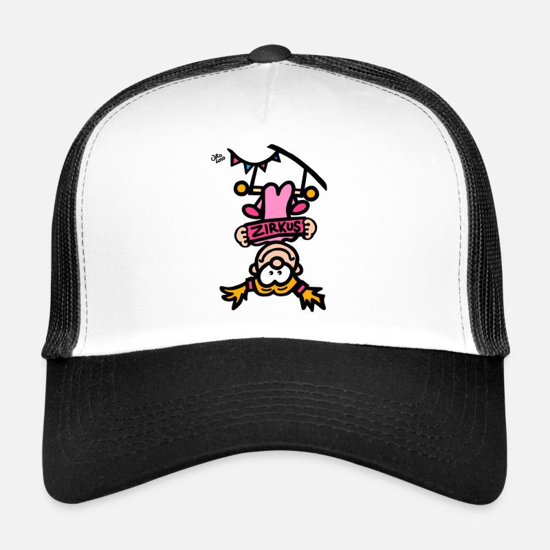 Cirque - Casquette trucker  - blanc/noir