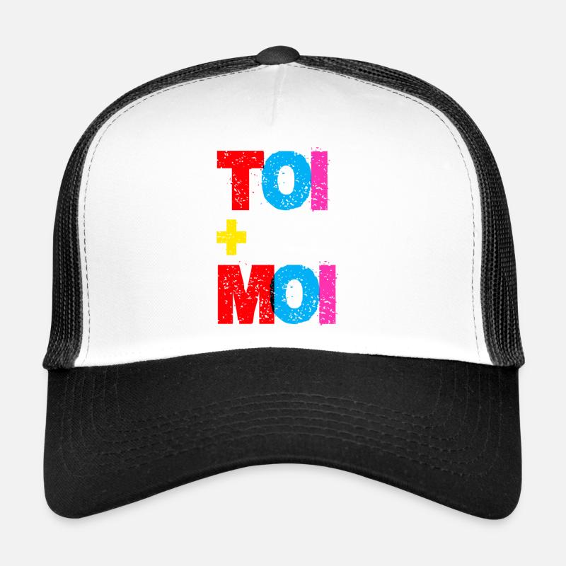 TOI + MOI - Casquette trucker  - blanc/noir