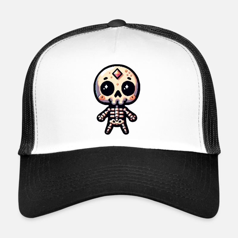 Squelette Pixelart Casquette trucker 