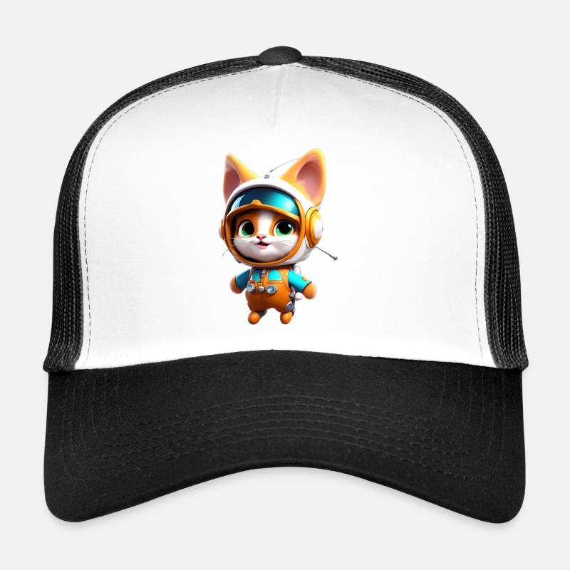 chaton astronaute Casquette trucker 