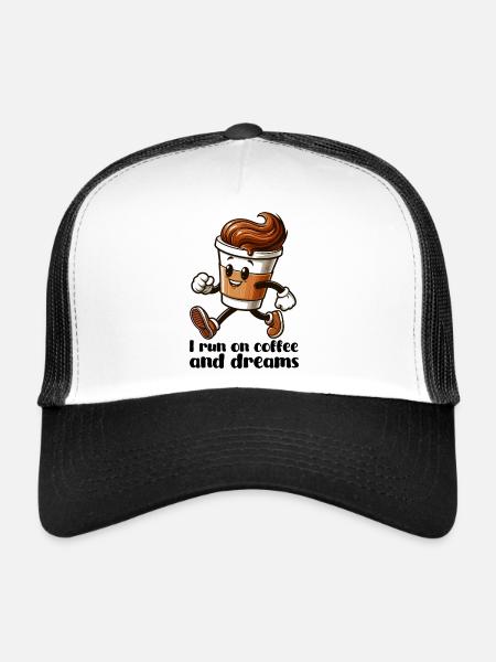Coffee Dreams Gift - Trucker Cap - white/black - Front