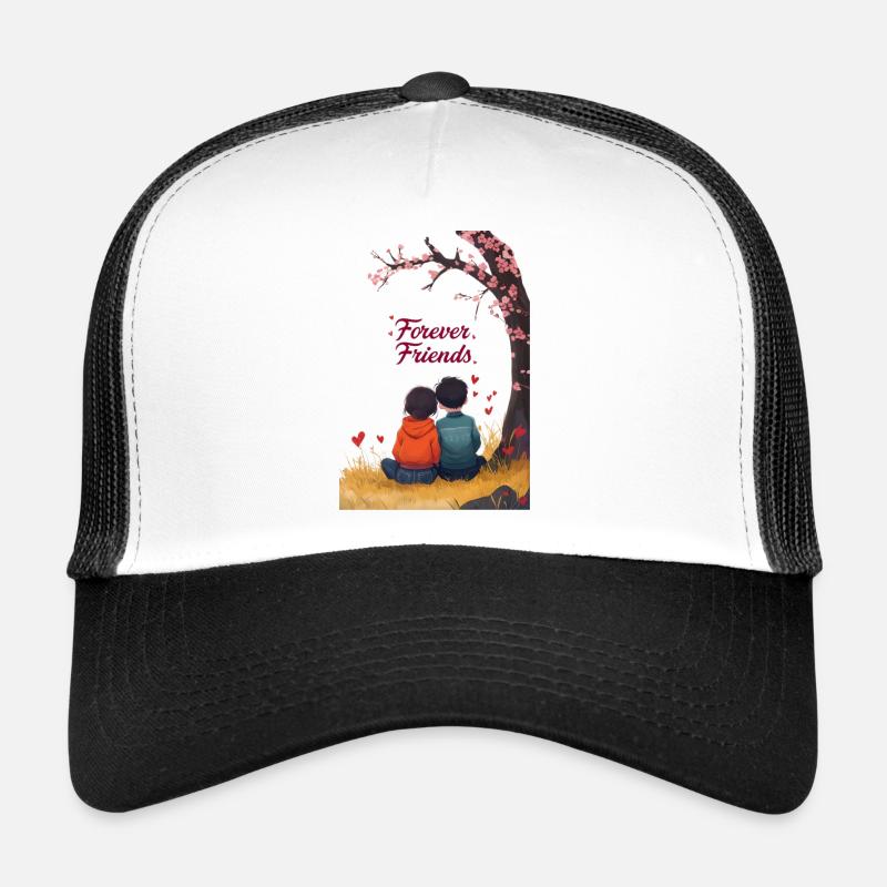 Freunde für immer - Trucker Cap - Weiß/Schwarz